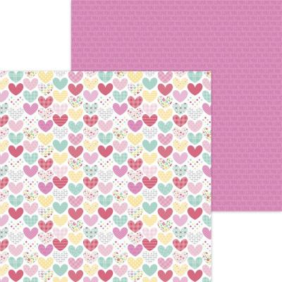 Doodlebug Made With Love Designpapier - Heartwarmer